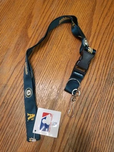 NEW! Oakland A's Green Lanyard Official MLB Baseball - WITH TAG! - Picture 1 of 3