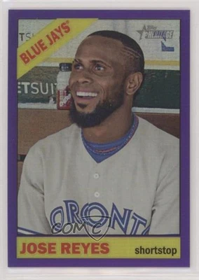 2015 Topps Heritage Hot Box Chrome Purple Refractor Jose Reyes #THC-464 - Image 1 of 2