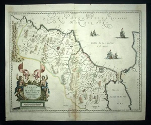 Kingdom Of Morocco And Fes By Ortelius 1603 Old Geographic Map - Picture 1 of 7