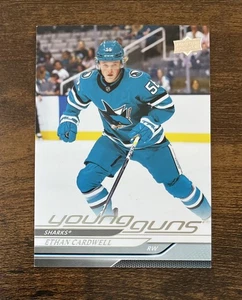 2024-25 Upper Deck Serie 2 Young Guns Ethan Cardwell #459 Rookie Sharks RC - Imagen 1 de 2