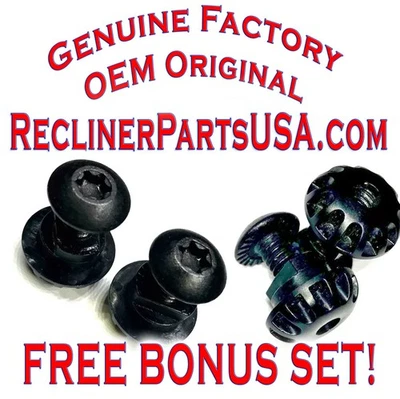 FREE 2nd SET La-Z-Boy Foot Leg Rest Bolts Plastic Grommets Set OEM Lazy Recliner - Image 1 of 4
