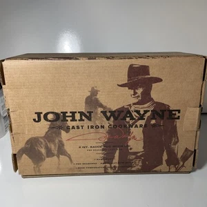 John Wayne Cast Iron Cookware 2 Quart Sauce Pot W / Lid. New in Box. - Picture 1 of 8