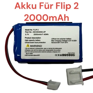 HX Akku für Lautsprecher JBL Flip 2 (2013 Version) 3,7V 2000mAh/7,4Wh Neu - Bild 1 von 1