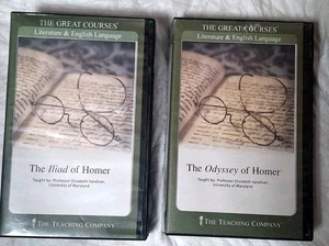 The Great Courses Iliad & Odyssey of Homer CD Sets + Guidebook Elizabeth Vandive - Picture 1 of 5