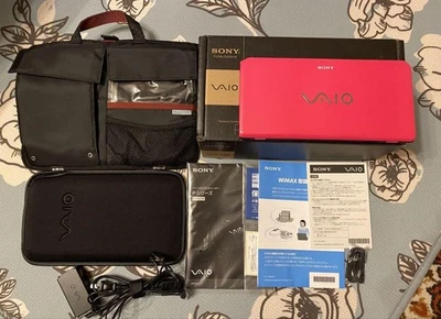 Sony VAIO P VPCP119KJ Mini Laptop 8inch Pink Windows7 Home Premium Tested Used - Image 1 of 4