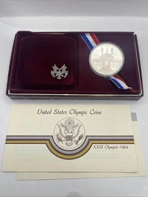 1984-S United States Olympic Coin XXIII Olympiad Silver Dollar - Image 1 of 4
