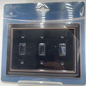 Placa de pared Brainerd arquitectónica triple palanca bronce frotado con aceite 3 velocidades 662682 - Imagen 1 de 2