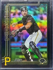 2025 TOPPS CHROME BLACK Joey Bart Black Gold Mini-Diamond 6/10 #80 Pirates - Picture 1 of 2
