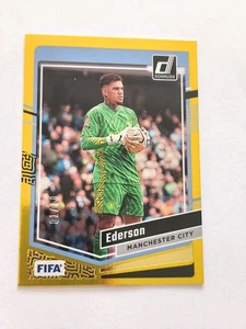 Panini Donruss Optic Soccer Card 2023-24 Nr. 91 Ederson Gold Prizm /10 - Bild 1 von 7