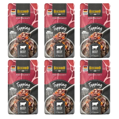 BELCANDO Mastercraft Topping nass mit Rind mit Karotten adulte HUnde 6x100 g - Bild 1 von 2