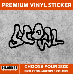 SCOWL [VINYL STICKER]-for Car/Truck WINDOW-LAPTOP-FOLDER-YOU PICK COLOR/SIZE - Bild 1 von 6