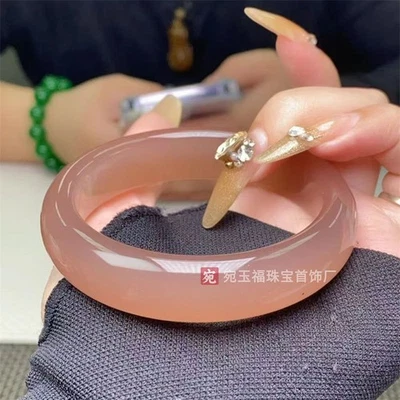 Certified Natural Grade AAA Ice Green Burmese Jade Jadeite Bracelet Bangle Gift - Image 1 of 4