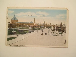 Baltimore Maryland Postkarte Fallsway 1916 MD - Bild 1 von 2