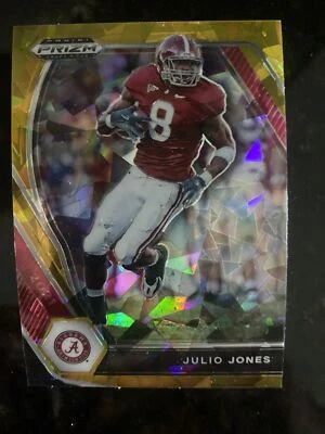 Julio Jones 2021 Panini Prizm Draft Picks Gold Cracked Ice #55 Alabama  - Image 1 of 2