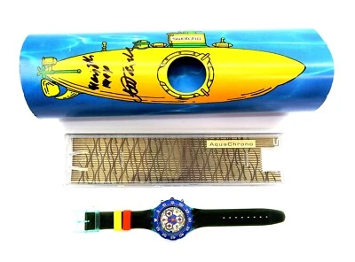 Reloj Swatch AQUACHRONO SUBMARINE USAPACK3 Edición Limitada FIRMADO CEO de Swatch Foto 1 de 4