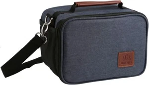 Insulated Lunch Box Bag Women & Men W/water Bottle Pocket W/adjustable Shoulder - Picture 1 of 9