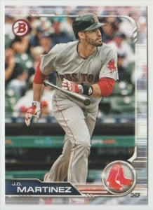 2019 Bowman #35 J.D. Martinez Baseball Card Boston Red Sox - Picture 1 of 2