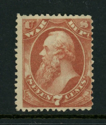 USA Scott # O87 Fine OG HR 12c BOB War Dept US Stamp Cat $175 - Image 1 of 2