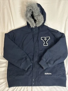 Stall & Dean Ivy League Collection YaIe Varsity Jacke Mantel mit Fellkapuze 4XL - Bild 1 von 17