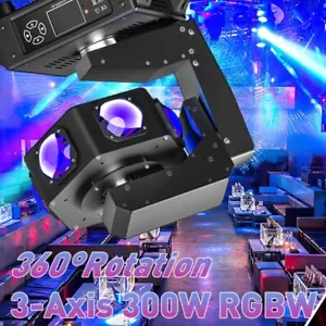 6 LED 3-Achsen beweglicher Scheinwerfer Lichtstrahl Bühne DMX Spot Disco Party DJ Beleuchtung Weihnachten - Bild 1 von 17
