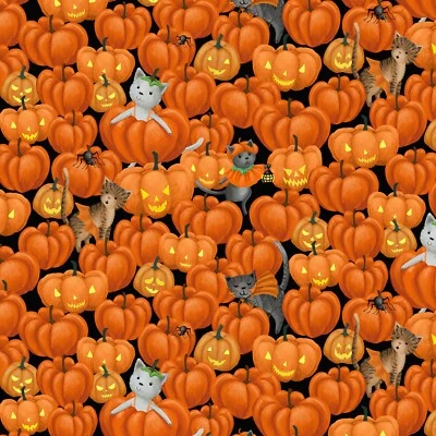 Feline Drive Fabric PURRANORMAL Freak Meowt Cats - Fat Quarter (18"x22") FQ - Image 1 of 4