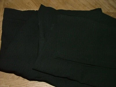 PANTALONES DE VESTIR PARA HOMBRE ARMANI COLLEZIONI TALLA 38 X 32 100 % POLIÉSTER NEGRO ACANALADO #200 Foto 1 de 4
