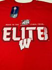  Elite 8 Road To The Final Four Indianapolis 2015 Wisconsin Badgers Shirt Mens L