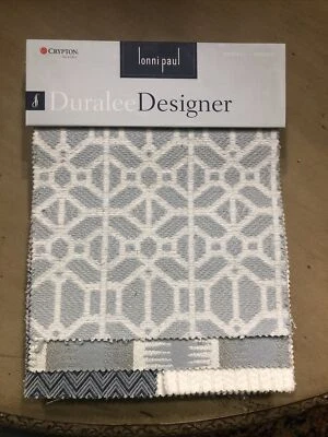 Duralee Designer Lonni Paul Fabric Sample Book Mineral Indigo Crypton Greenguard - Image 1 of 4