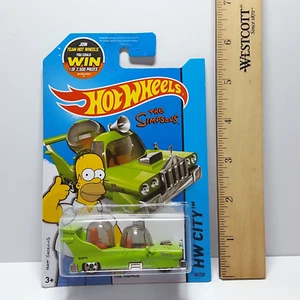 2015 Hot Wheels The Simpsons Sublime Green THE HOMER w/ Tinted Windows - Picture 1 of 6