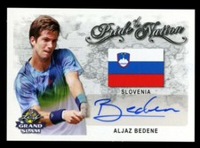 Aljaz Bedene #PN-AB1 signed autograph auto 2018 Leaf Grand Slam Tennis Card ~