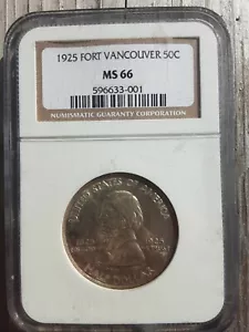 1925 Vancouver Commemorative Half NGC Graded MS66 - Picture 1 of 1