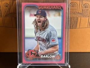 Scott Barlow, Cincinnati Reds - 2024 Cleveland Guardians Topps…Pink Parallel/50 - Foto 1 di 3