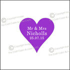 Personalised Love Hearts Wedding Favours Mr & Mrs Table Decorations, Confetti