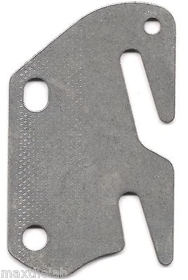 Bed Rail Double Hook Flat Plate Fits 2" Bracket or Bed Post 13 ga. Steel USA - Image 1 of 3