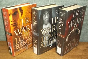 LOT J R Ward LOVER REBORN AT LAST THE KING Hardcover BLACK DAGGER Brotherhood - Picture 1 of 4