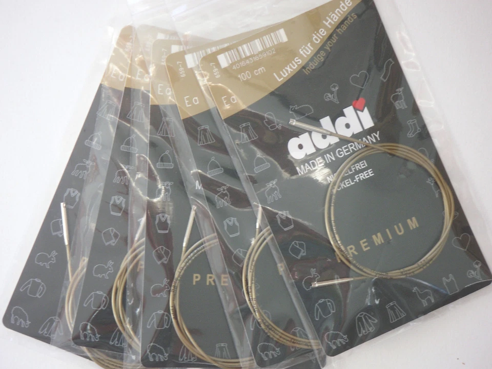 addiclick Seil f. Rundnadel-Länge von 60 - 200cm Basic stricken 659-7 - Bild 1 von 1