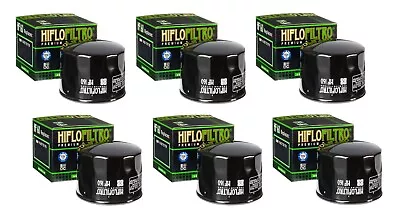 6 个 Hiflo 油过滤器 HF160 适用于宝马 1300 R 1200 ST、R 1200 RT、S1000XR 800 650 700 — 第 1/4 张图片