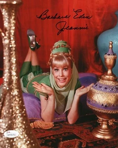 Barbara Eden "I Dream of Jeannie" AUTOGRAFO firmato autografo foto 8x10 JSA - Foto 1 di 1