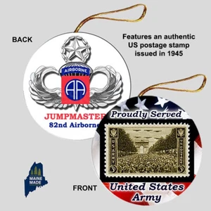 82ND AIRBORNE DIV JUMPMASTER Ornament - US Army Military Gift Veteran Store - Picture 1 of 1