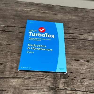 2014 TurboTax Deductions and Homeowners Federal Returns, E file plus State NEW  - Image 1 of 4