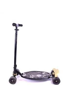 OXELO City Tretroller Scooter Vierrad 4-Rad Schwarz Jugendliche Erwachsene - Bild 1 von 4
