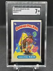 1985 TOPPS GARBAGE PAIL KIDS #9B DRUNK KEN (SERIES 1) SGC GRADED 7 NM - Picture 1 of 7