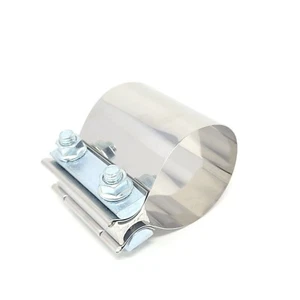 Exhaust Clamp Sleeve Coupler 4.5" Butt Joint Band Stainless Steel T-304 Quality - Picture 1 of 6