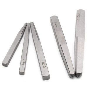 5 Pcs Bolt Extractor Set Straight Fluted Screw Extractor Heavy Duty Easy Out ... - Picture 1 of 7