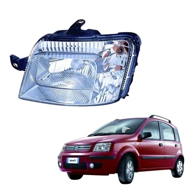 Faro Anteriore FIAT Panda 169 Proiettore Fanale Sinistro SX (Connettore GIALLO) - Image 1 of 4