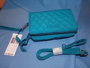 NWT Gorgeous VERA BRADLEY 3 in 1 Crossbody BAHAMA BAY RFID Protect 24377-J21 VBB - Picture 1 of 8