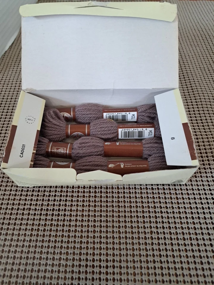 4 Skeins DMC Laine Colbert 100% Virgin Wool Tapestry 7234 Mauve Purple - Image 1 of 4