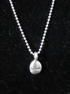 Dream 925 Sterling Silver Beaded Necklace with Pendant - Picture 1 of 9