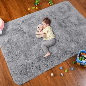 Fluffy Shaggy Rug Non Slip Area Rug Small Large Hallway Runner Indoor Door Mat - Picture 1 of 48