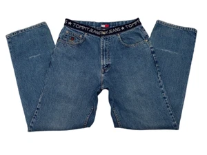 Tommy Hilfiger Men's Med Wash Cotton Big Label Logo Waistband Tommy Jeans 31x34 - Picture 1 of 15